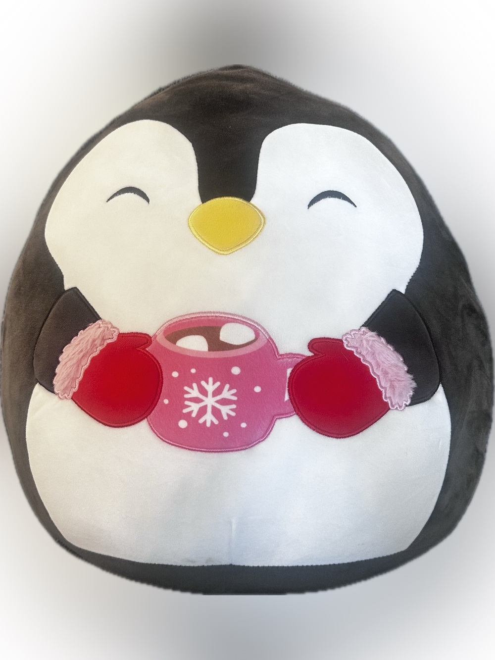 Squishmallows Luna Penguin 16 Inch Plush Hot Cocoa Mittens 2025 Holiday Winter
